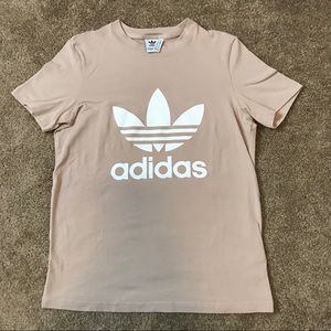 Tan adidas tee